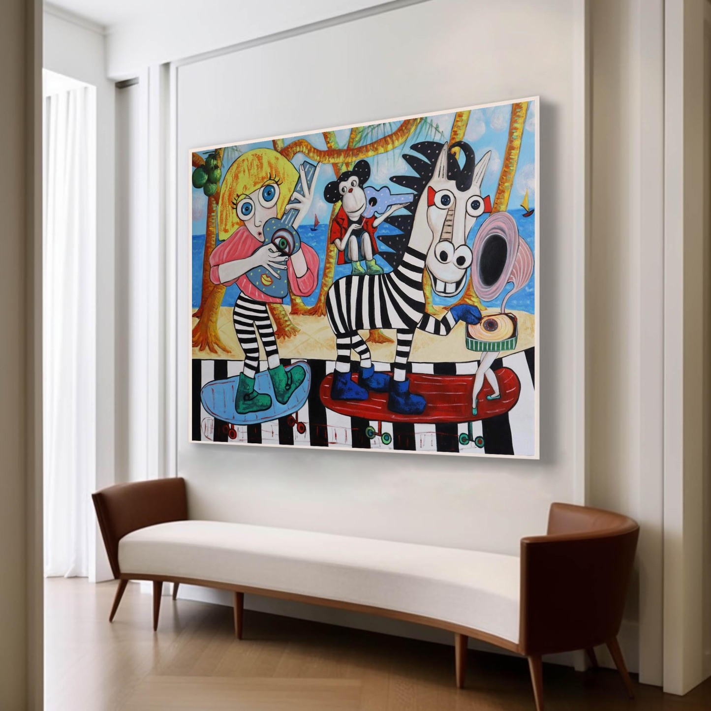 Wabi - Sabi Art Painting hand - painted #HM25