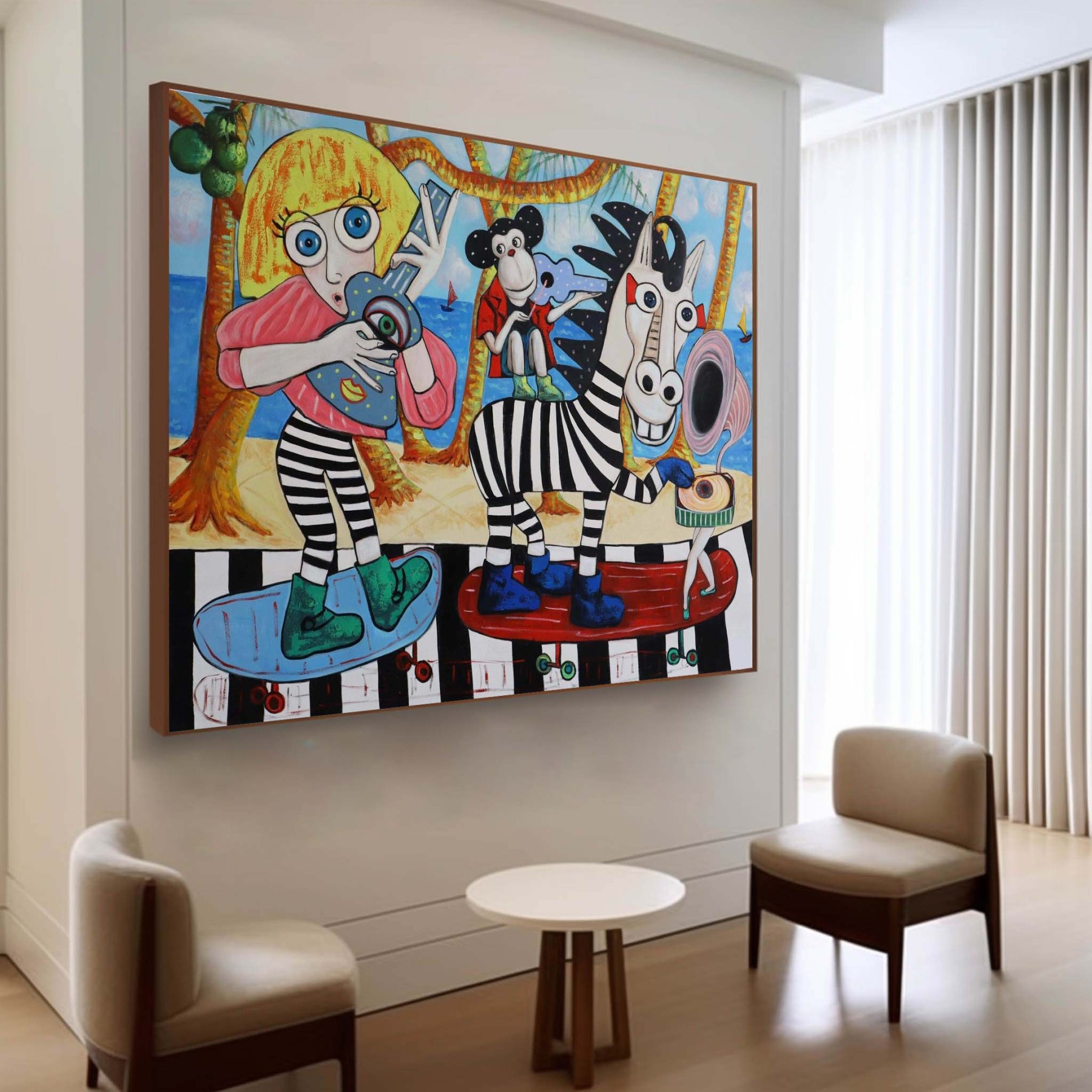 Wabi - Sabi Art Painting hand - painted #HM25