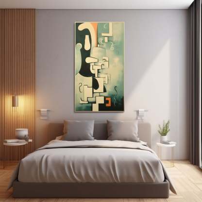 Contemporary Minimalist Art Painting hand - painted #HM449