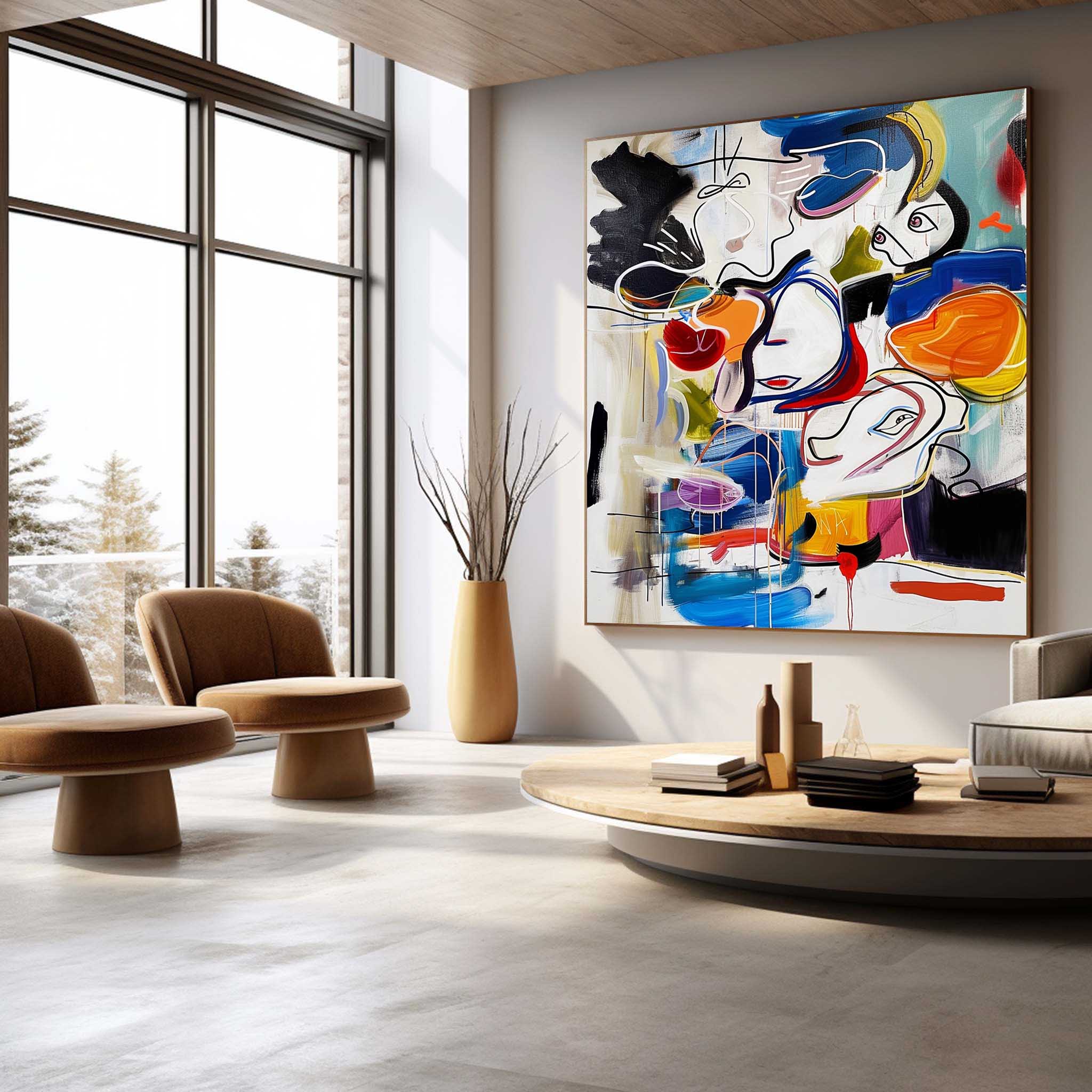 Pop Art Painting hand - painted #HM800-Homemural