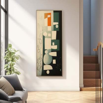 Contemporary Minimalist Art Painting hand - painted #HM446