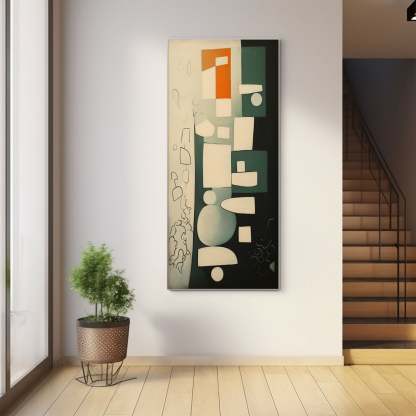 Contemporary Minimalist Art Painting hand - painted #HM446