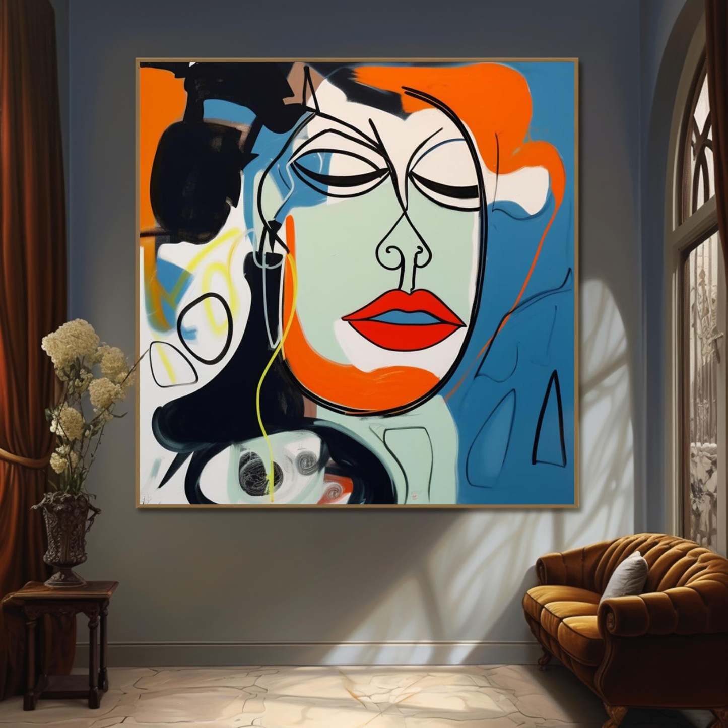 Pop Art Painting hand - painted #HM29