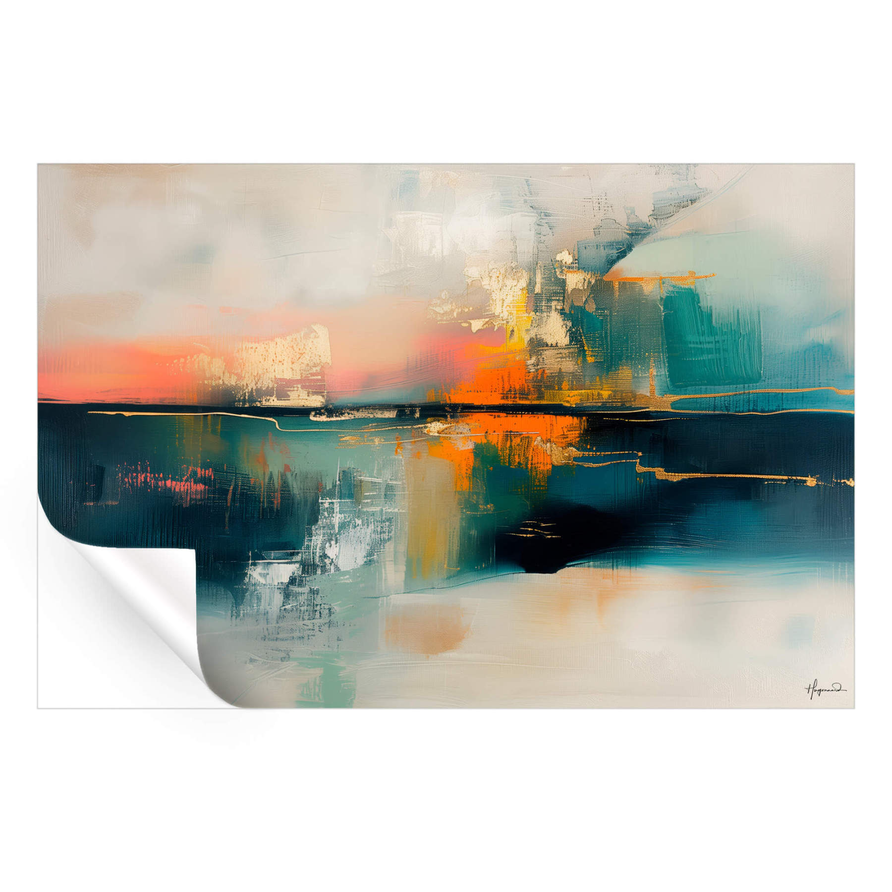 Abstract Landscape Wall Art ArtFab Print #HM1874