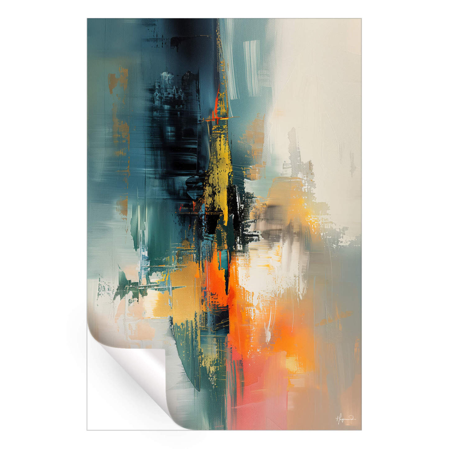 Abstract Landscape Wall Art ArtFab Print #HM1875