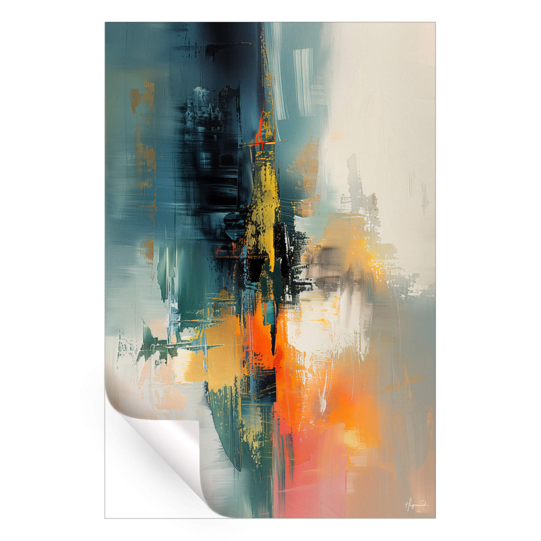 Abstract Landscape Wall Art ArtFab Print #HM1875