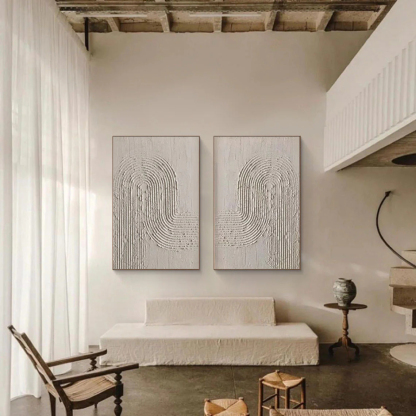 Wabi-Sabi Art Painting hand-painted Set Of 2 #HM1856