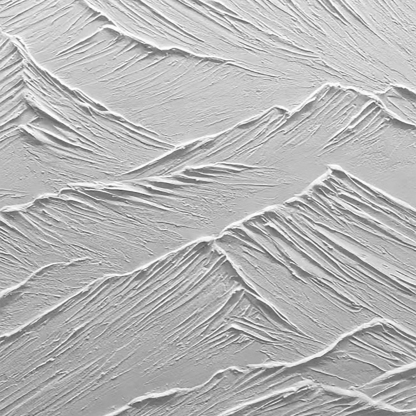 White Minimalist Plaster Art Painting hand-painted #HM1847