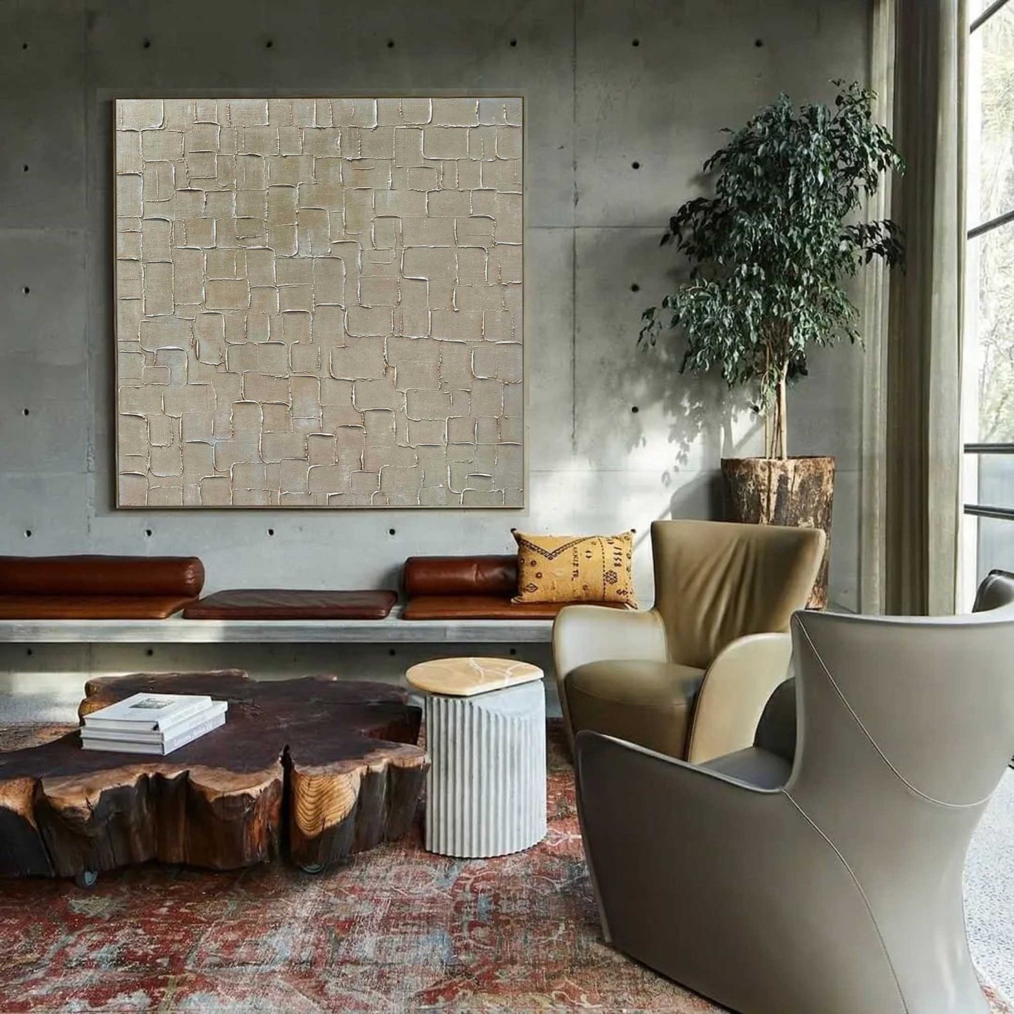 Wabi-Sabi Art Painting hand - painted #HM630-Homemural