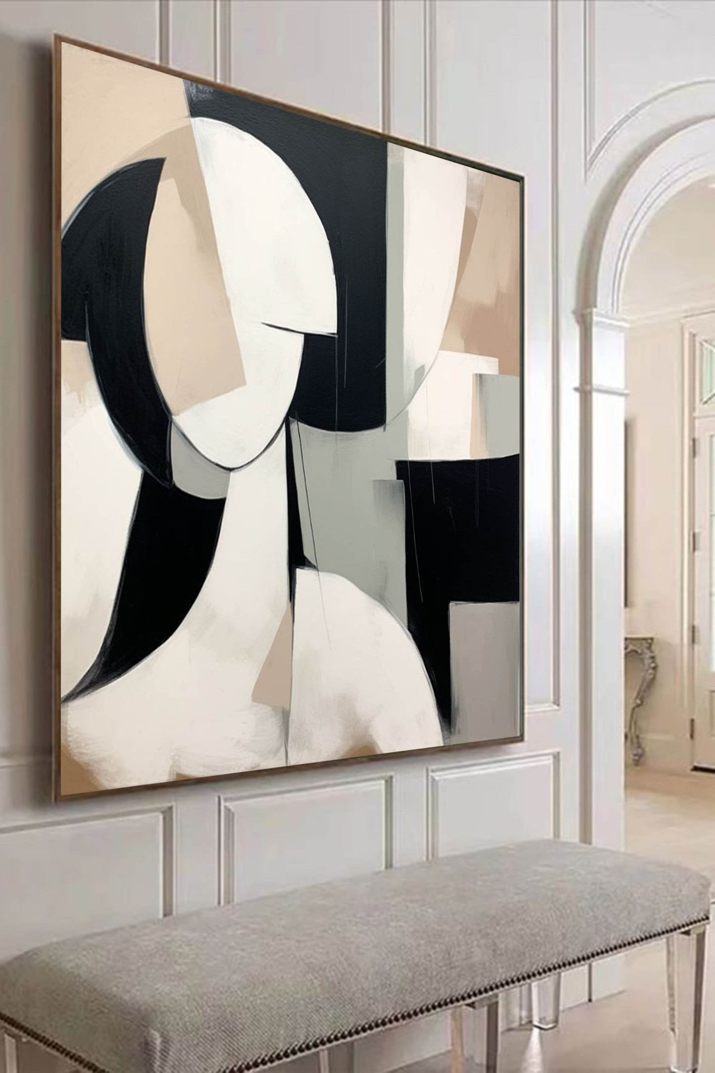 Contemporary Minimalist Art Painting hand - painted #HM124-Homemural