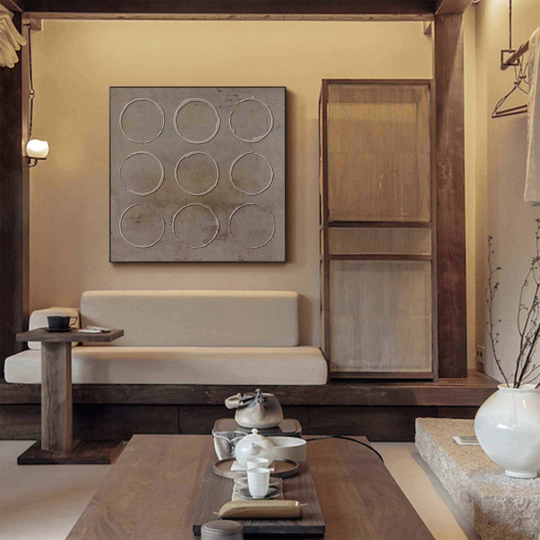 Wabi-Sabi Art Painting hand - painted #HM496-Homemural