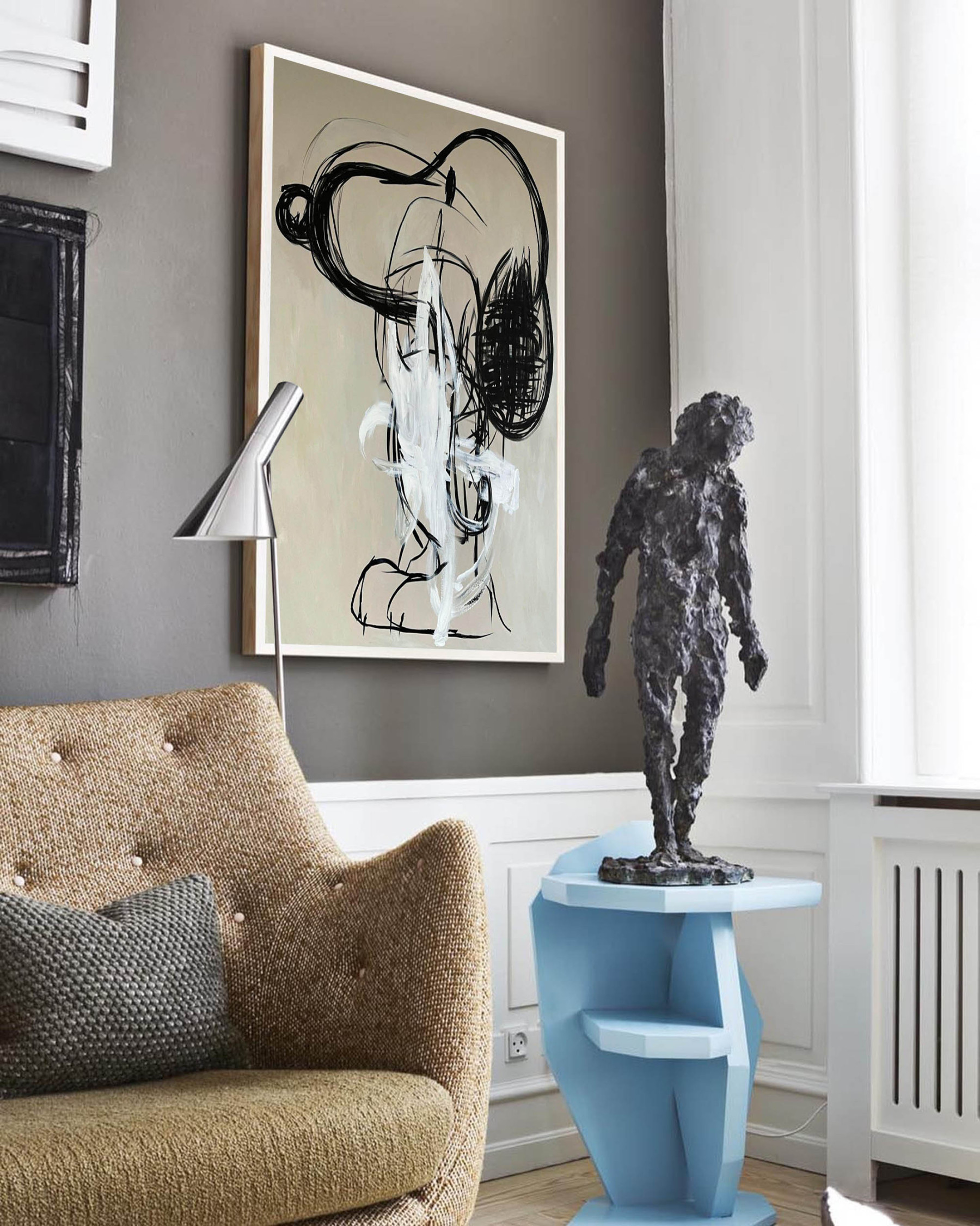 Abstract Graffiti Art Painting hand-painted #HM193-Homemural