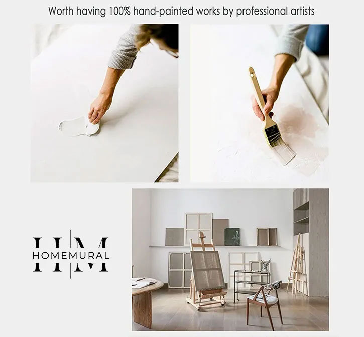 Plaster Art Painting hand - painted #HM99