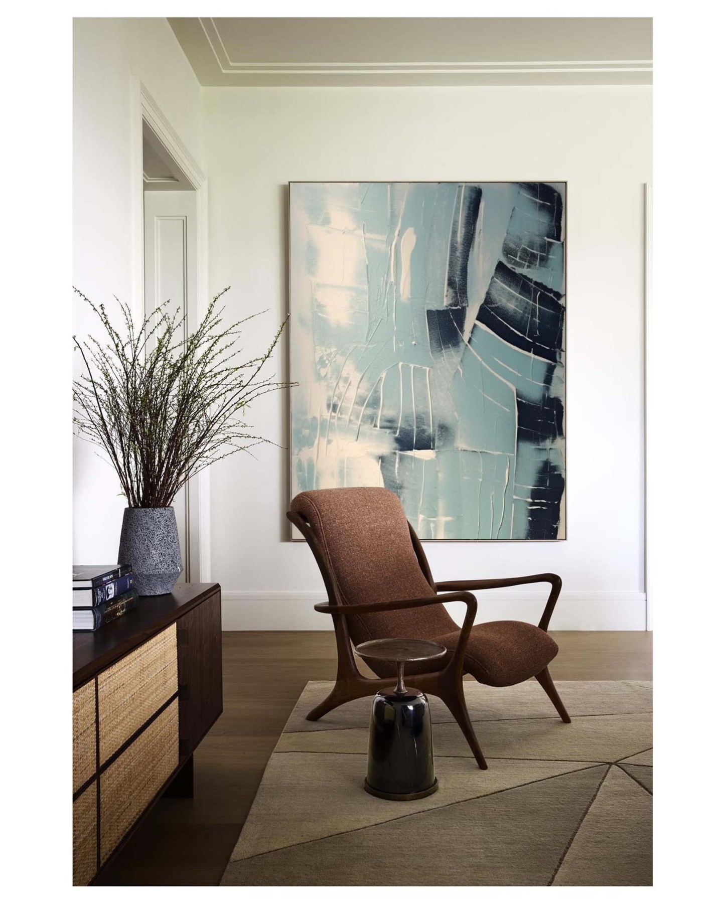 Contemporary Minimalist Art Painting hand - painted #HM571