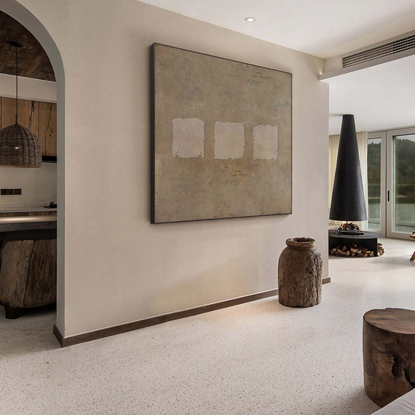 Wabi-Sabi Art Painting hand - painted #HM884-Homemural