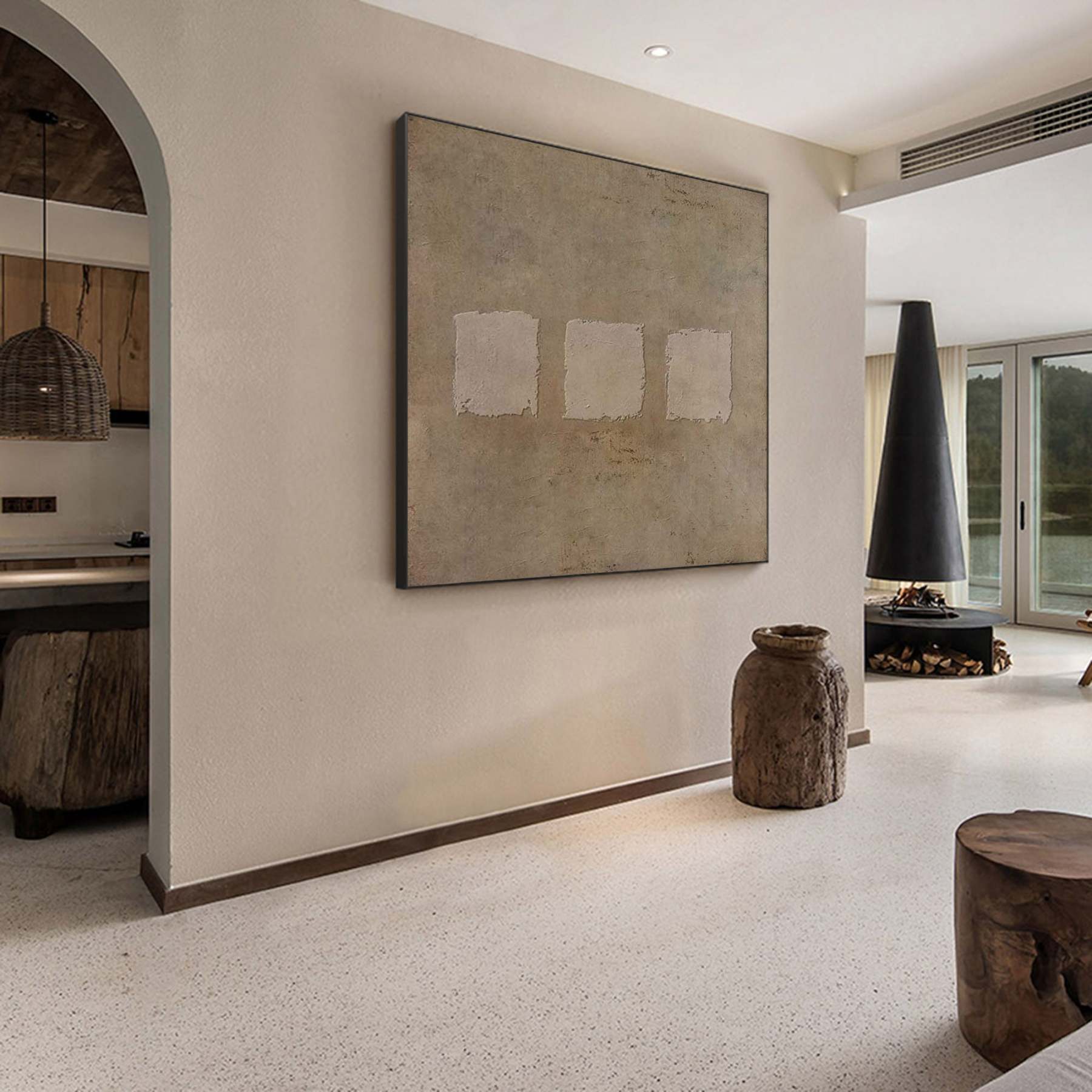 Wabi-Sabi Art Painting hand - painted #HM884-Homemural