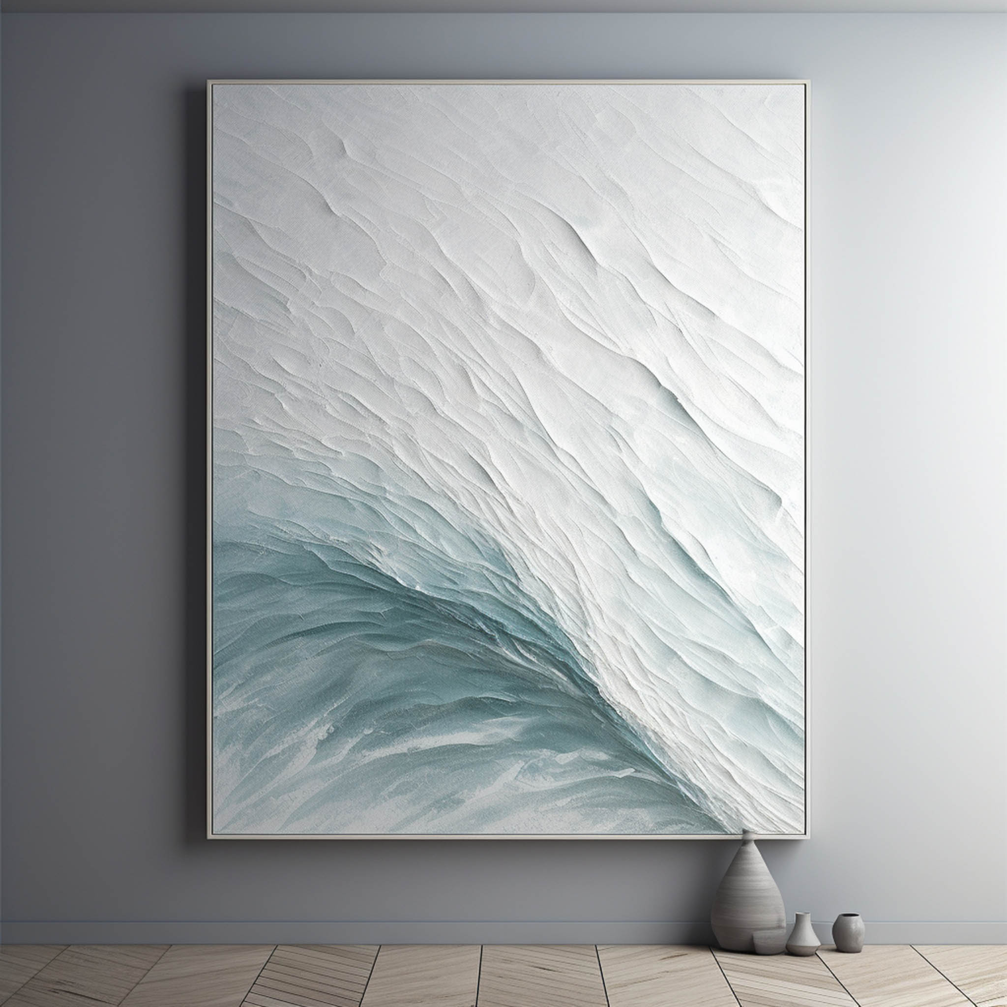 Plaster Art Painting hand - painted #HM391-Homemural