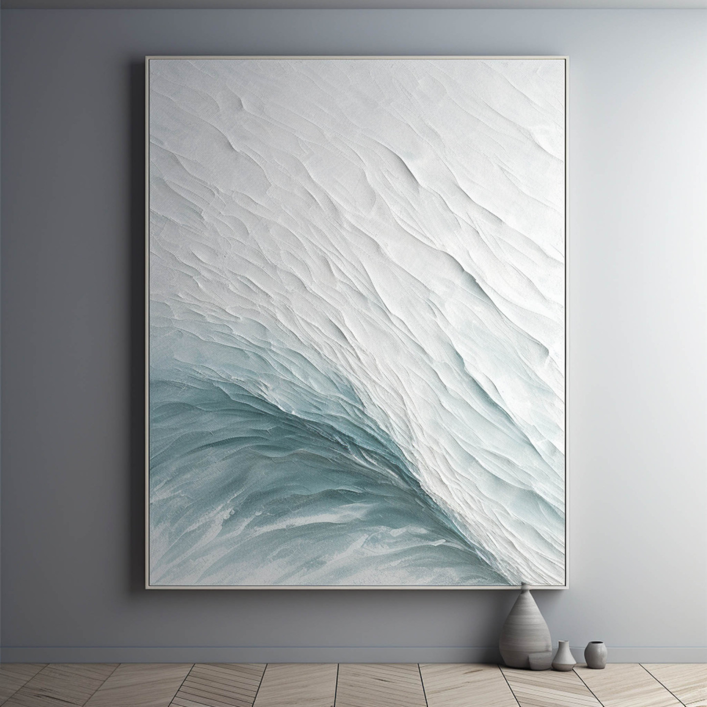 Plaster Art Painting hand - painted #HM391-Homemural