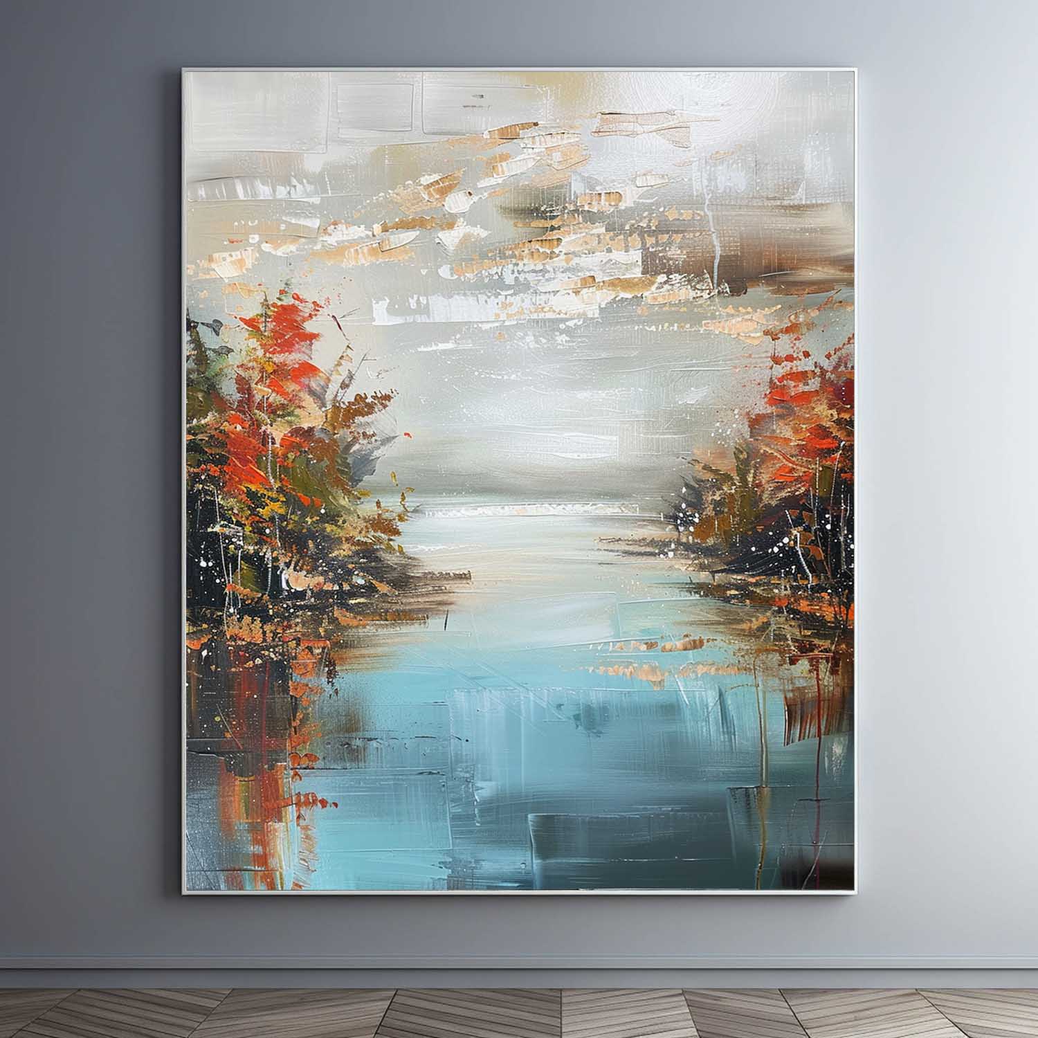 Landscape Art Painting hand-painted #HM1248