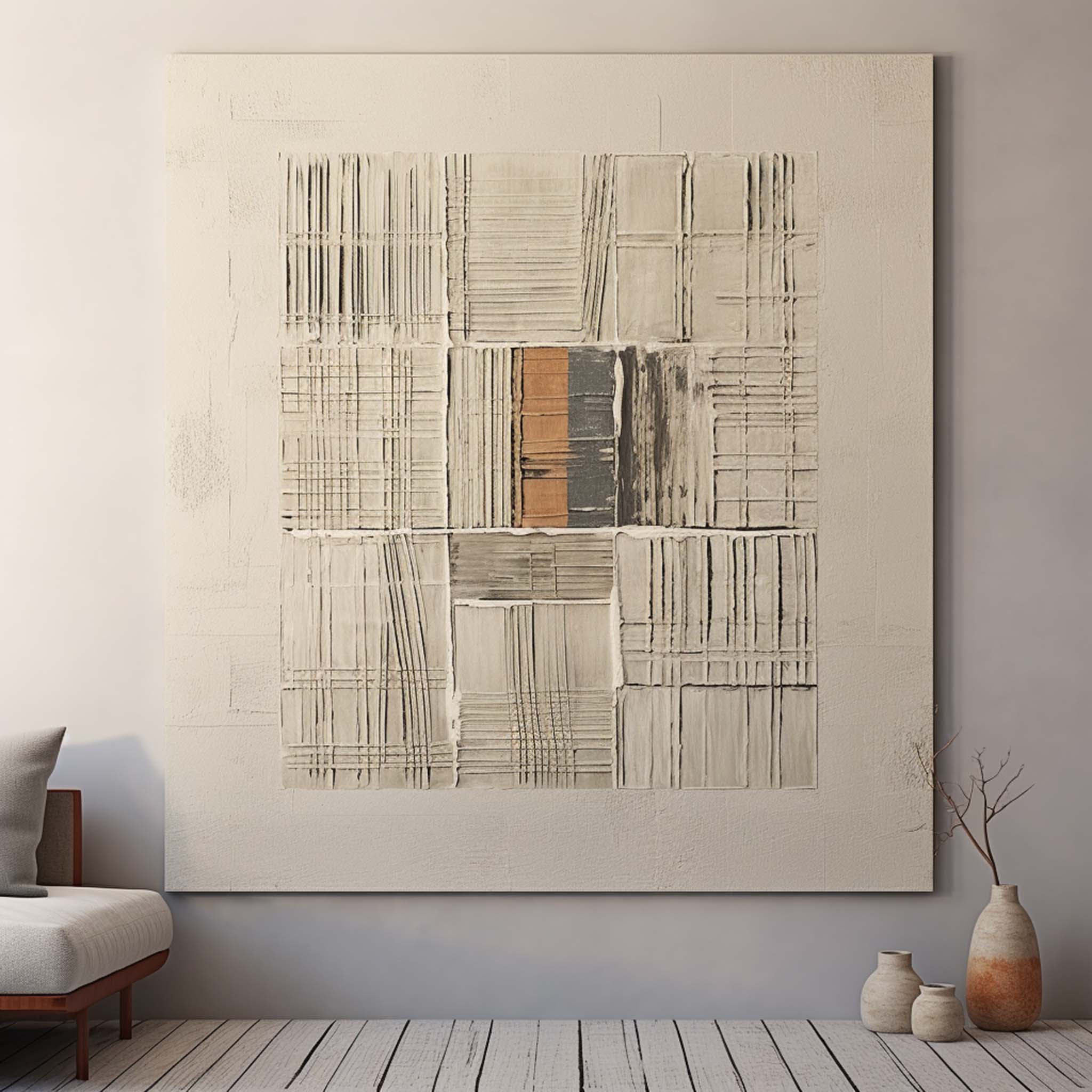 Wabi-Sabi Art Painting hand - painted #HM78-Homemural