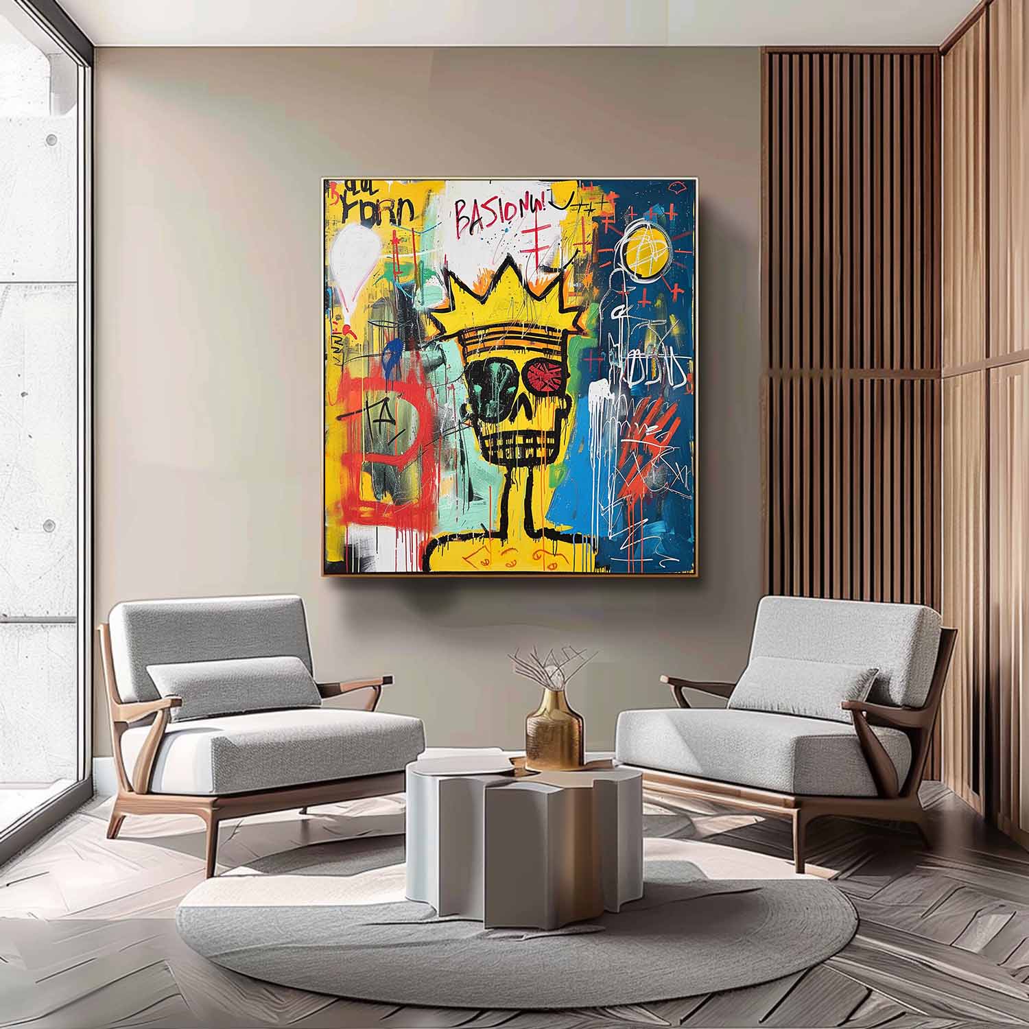 Pop Art Painting hand - painted #HM416-Homemural