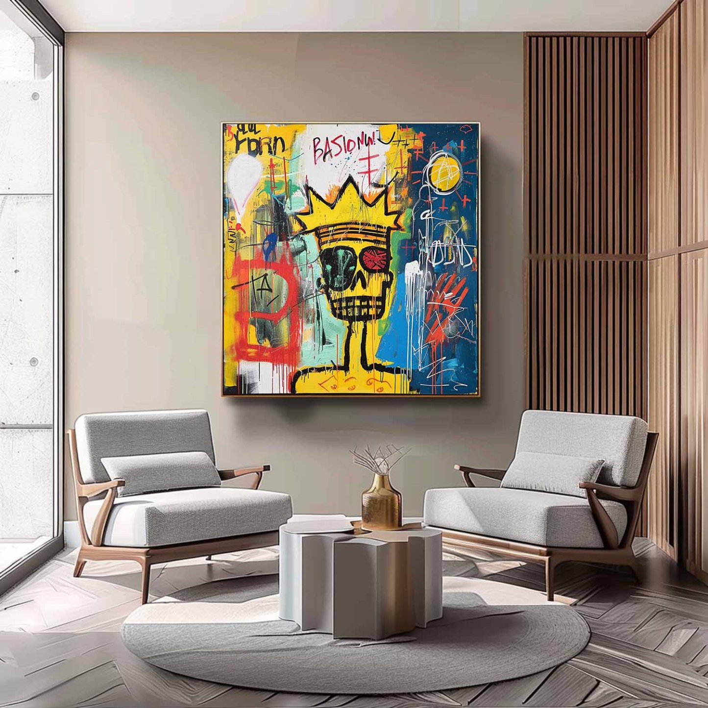 Pop Art Painting hand - painted #HM416-Homemural