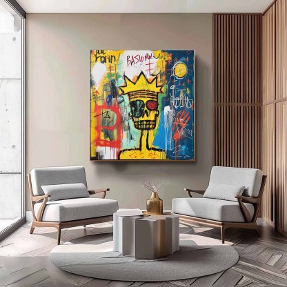 Pop Art Painting hand - painted #HM416-Homemural