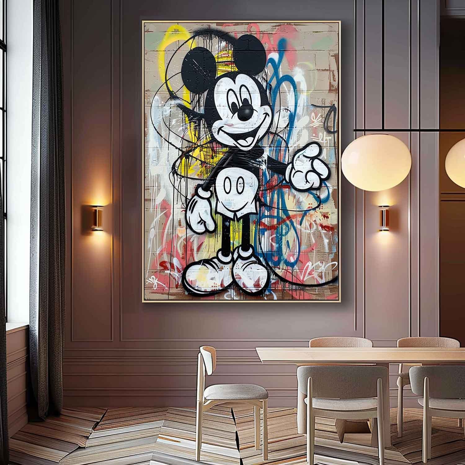 Pop Art Painting hand - painted #HM409-Homemural