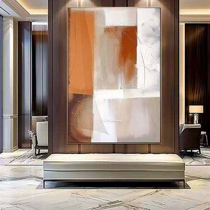 Contemporary Minimalist Art Painting hand - painted #HM157