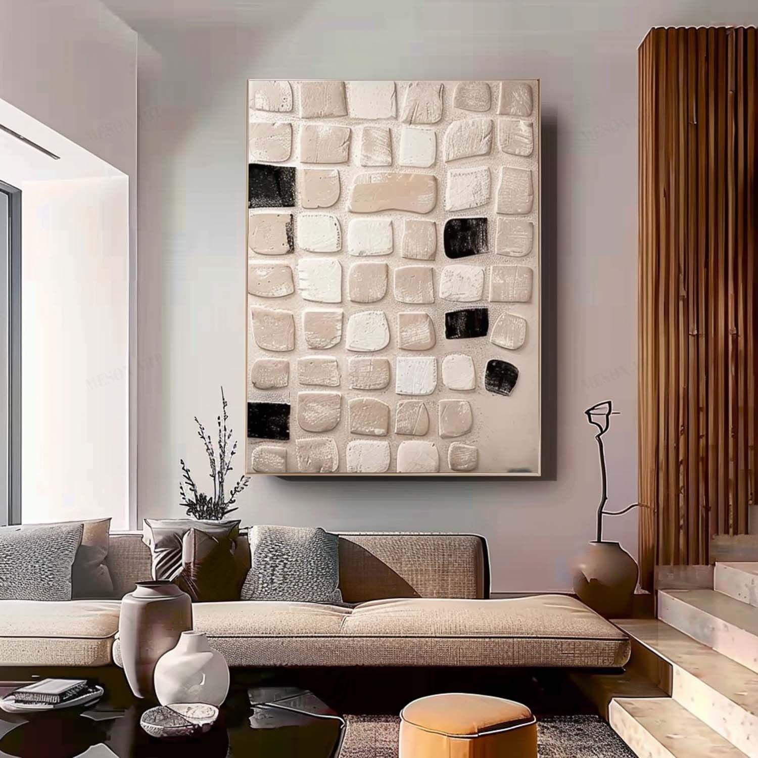 Wabi-Sabi Art Painting hand - painted #HM285-Homemural