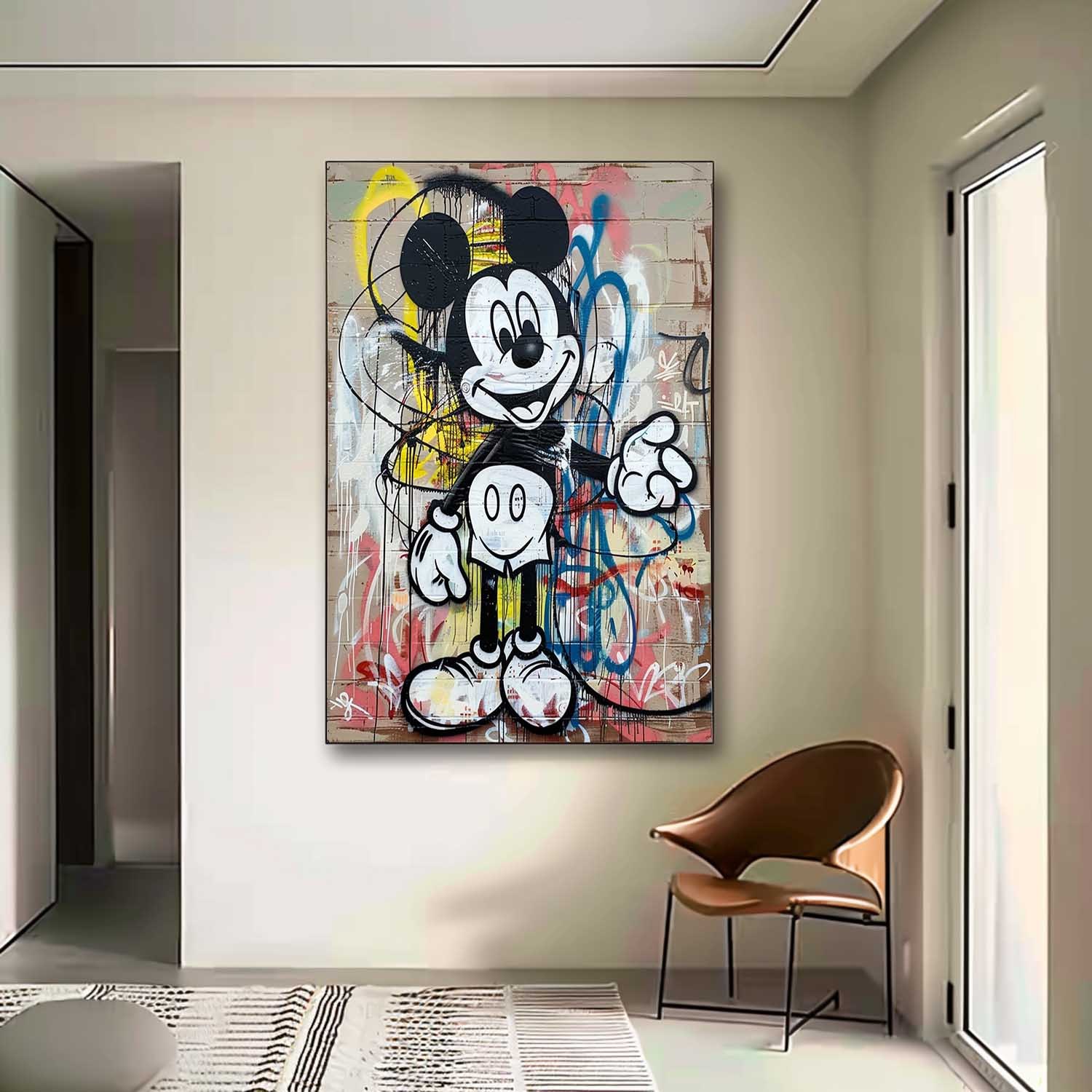 Pop Art Painting hand - painted #HM409-Homemural