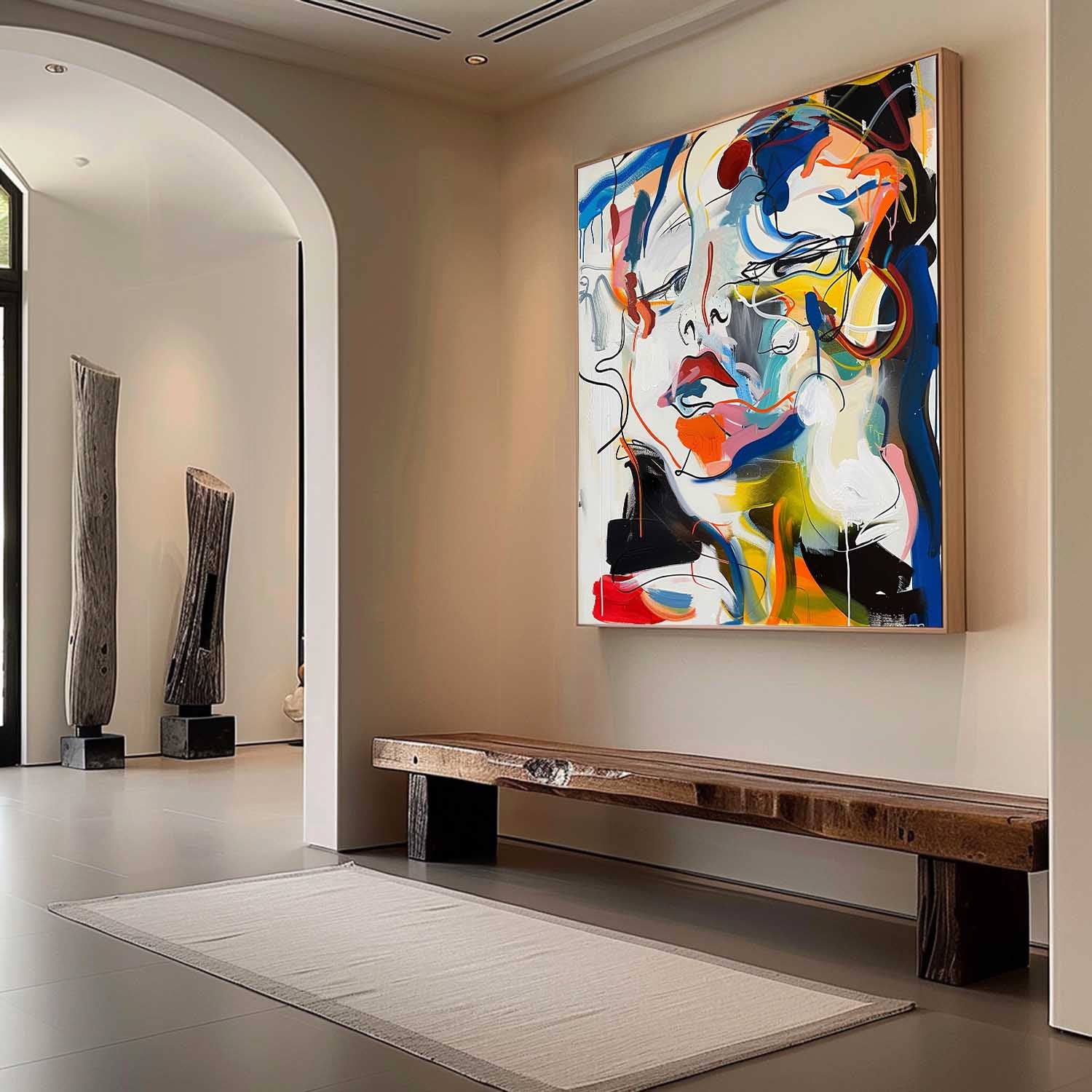 Pop Art Painting hand - painted #HM415-Homemural