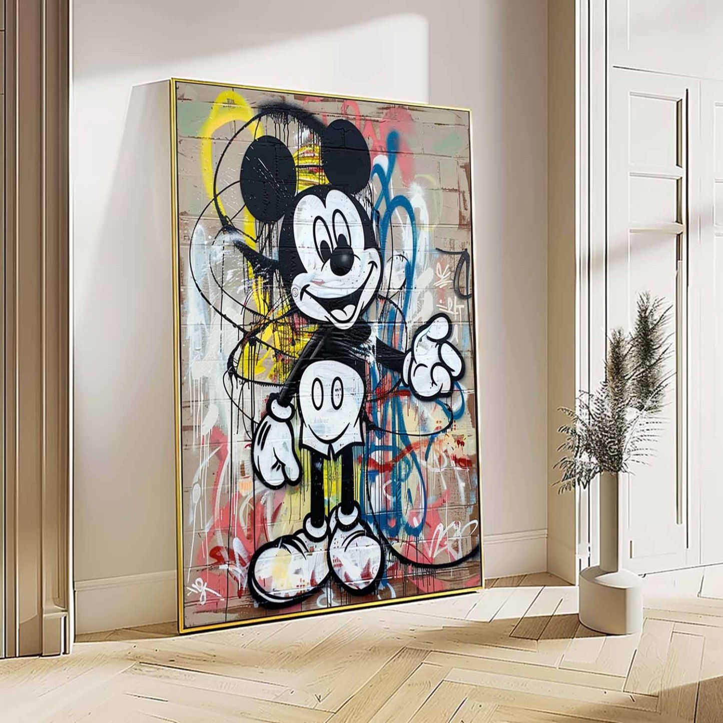 Pop Art Painting hand - painted #HM409-Homemural