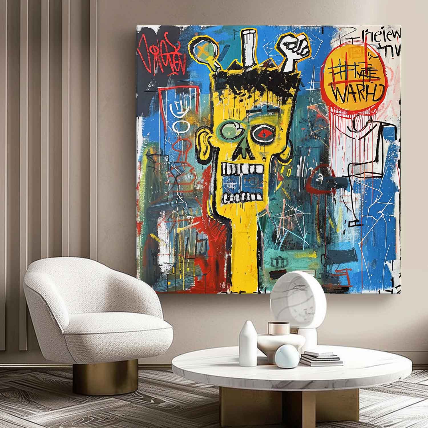 Abstract Graffiti Art Painting hand-painted #HM24