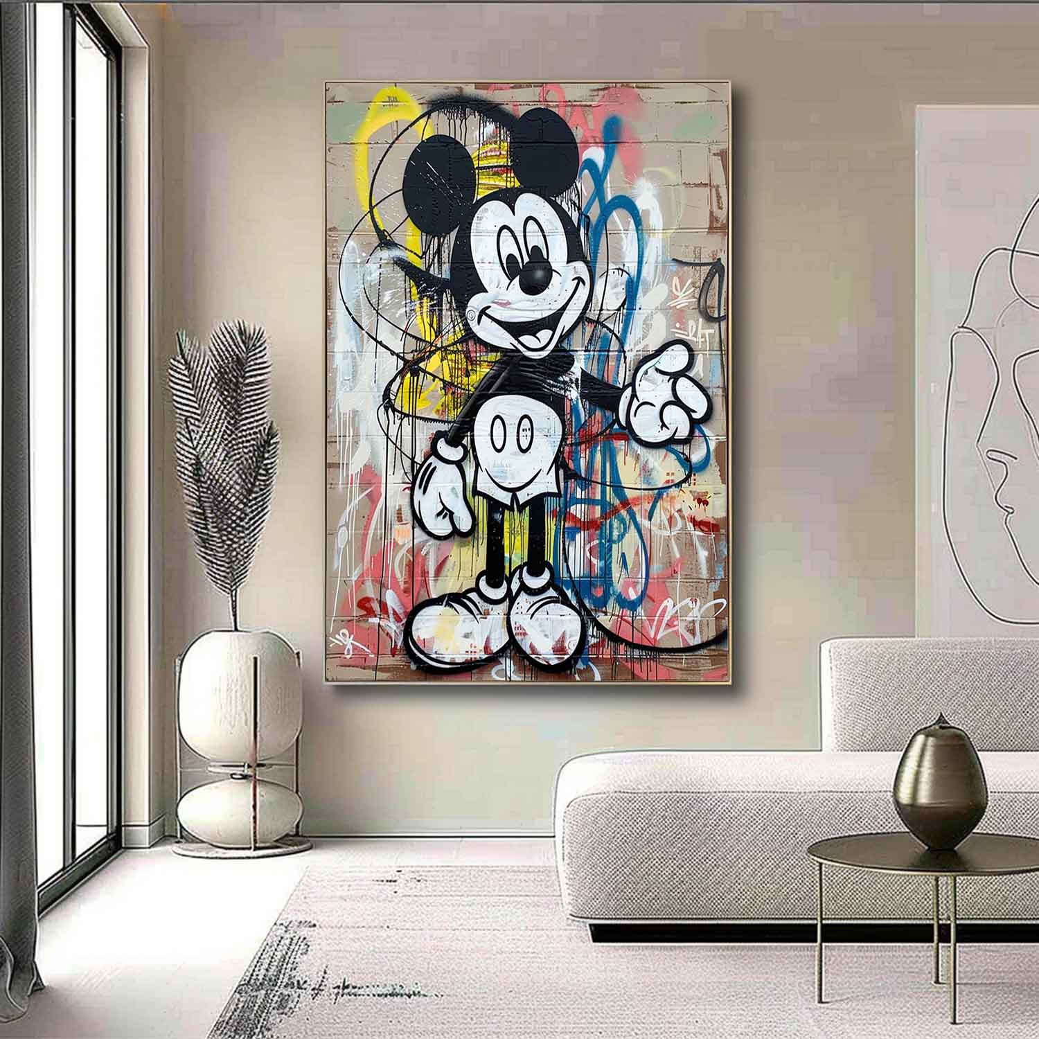 Pop Art Painting hand - painted #HM409-Homemural