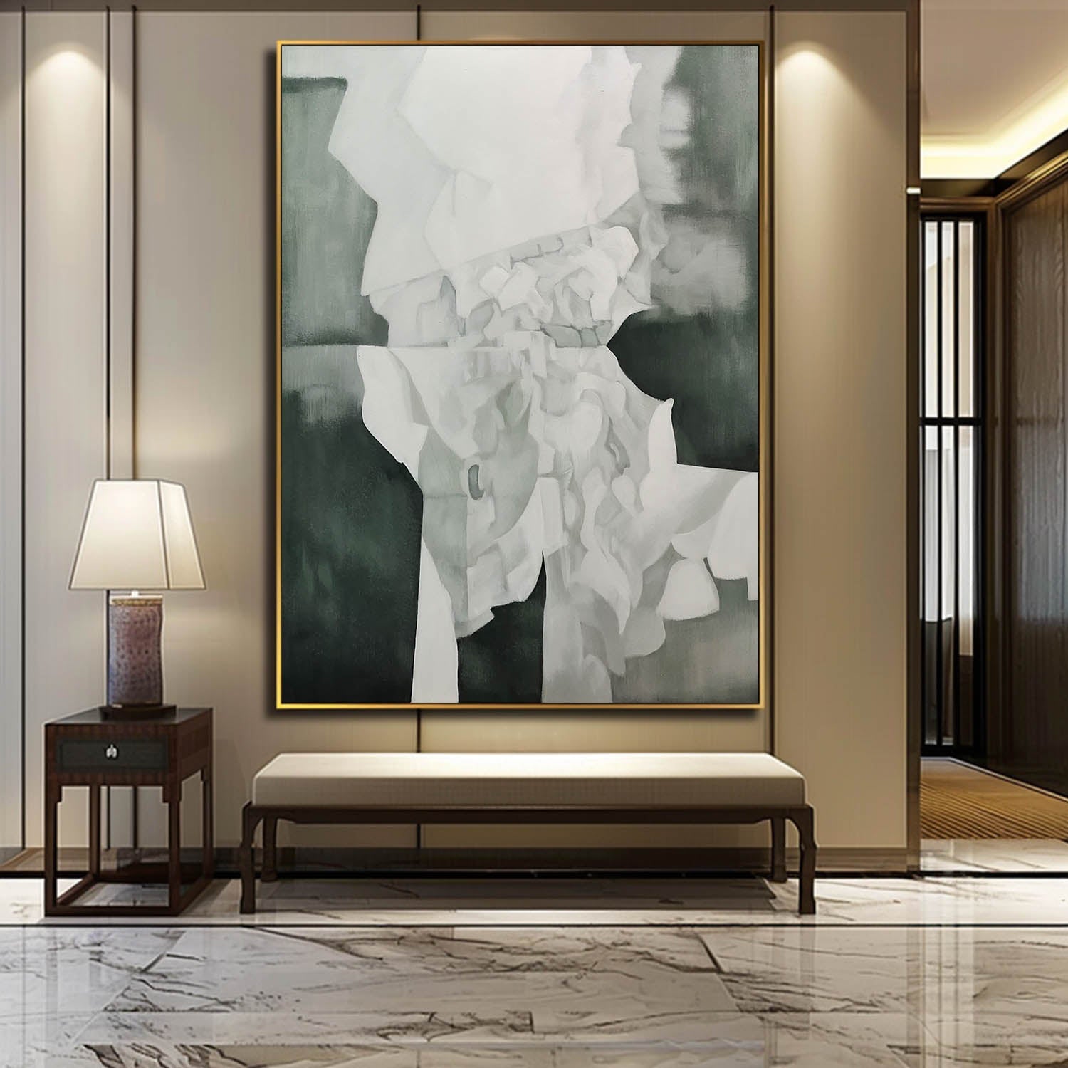 Contemporary Minimalist Art Painting hand - painted #HM130