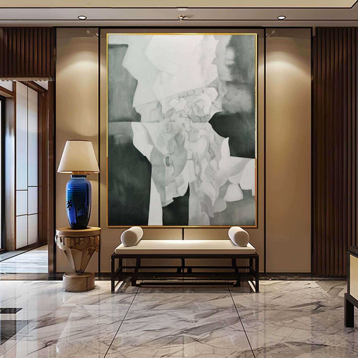 Contemporary Minimalist Art Painting hand - painted #HM130