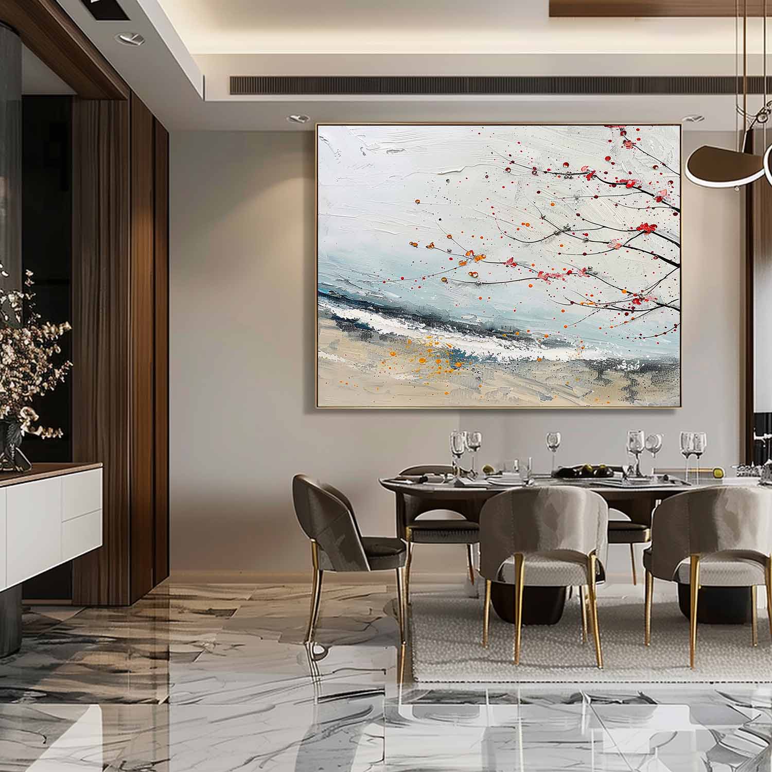 Landscape Art Painting hand-painted #HM1245