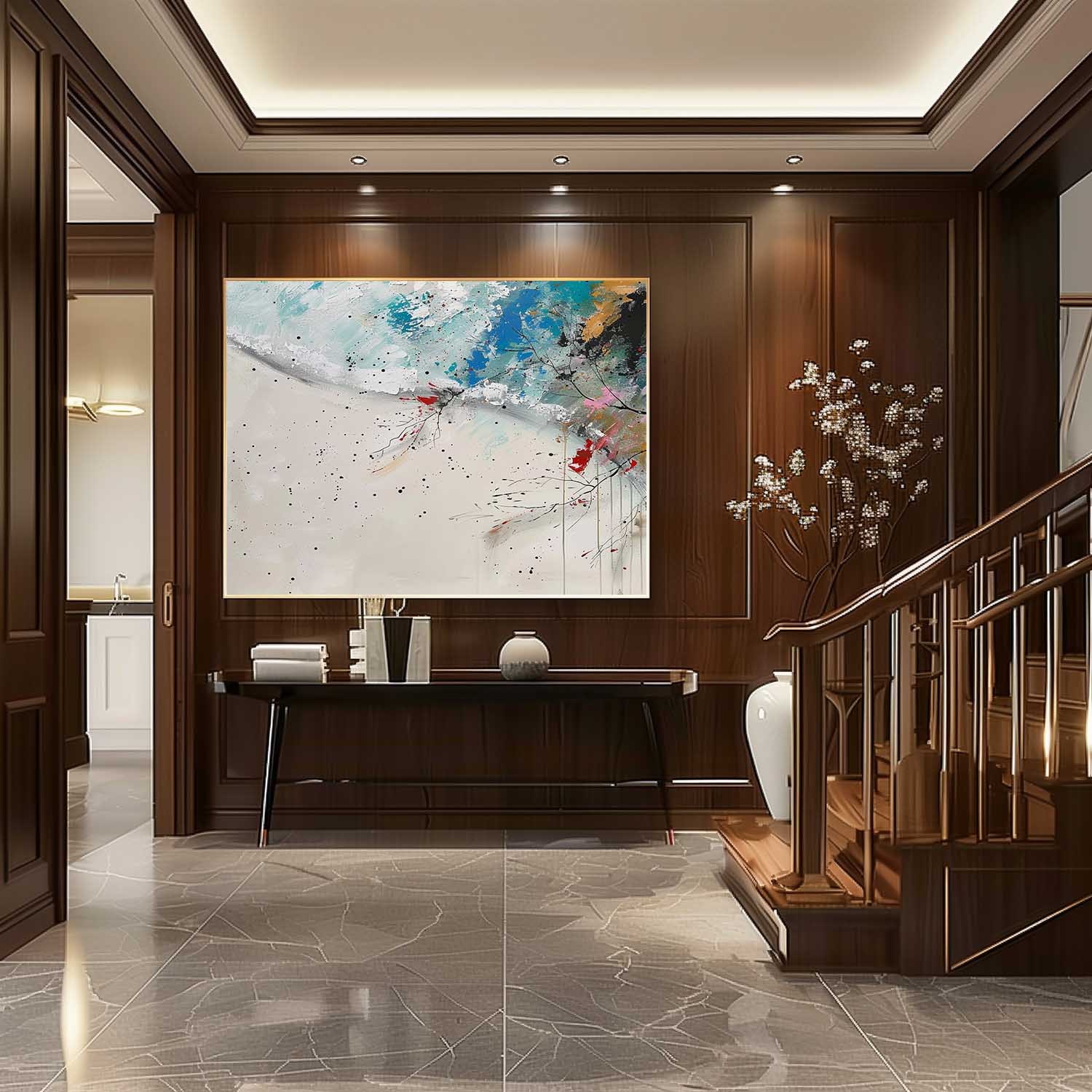 Landscape Art Painting hand-painted #HM1242