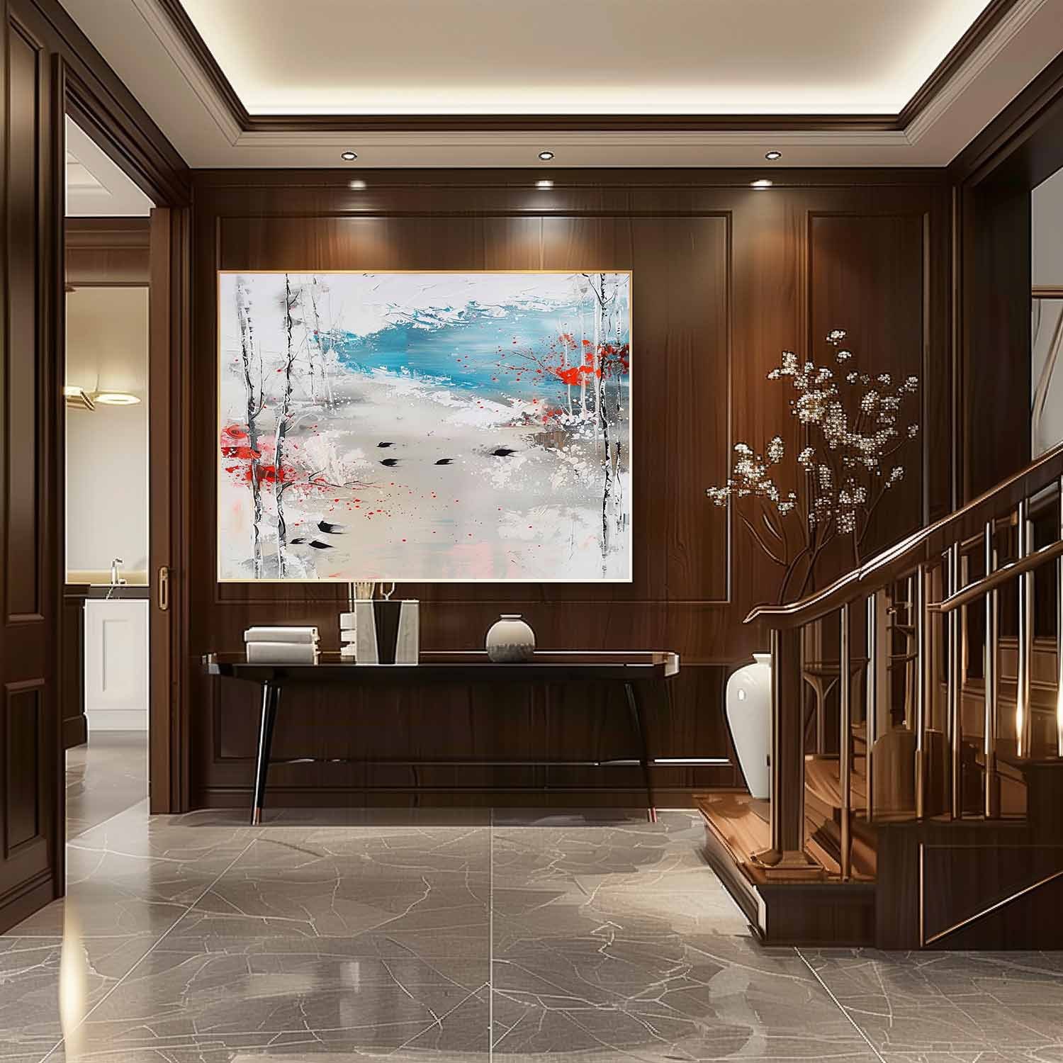 Landscape Art Painting hand-painted #HM1238