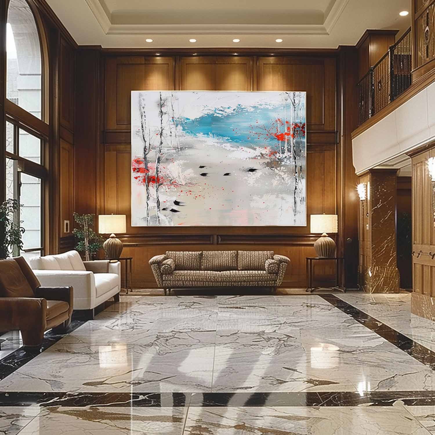 Landscape Art Painting hand-painted #HM1238