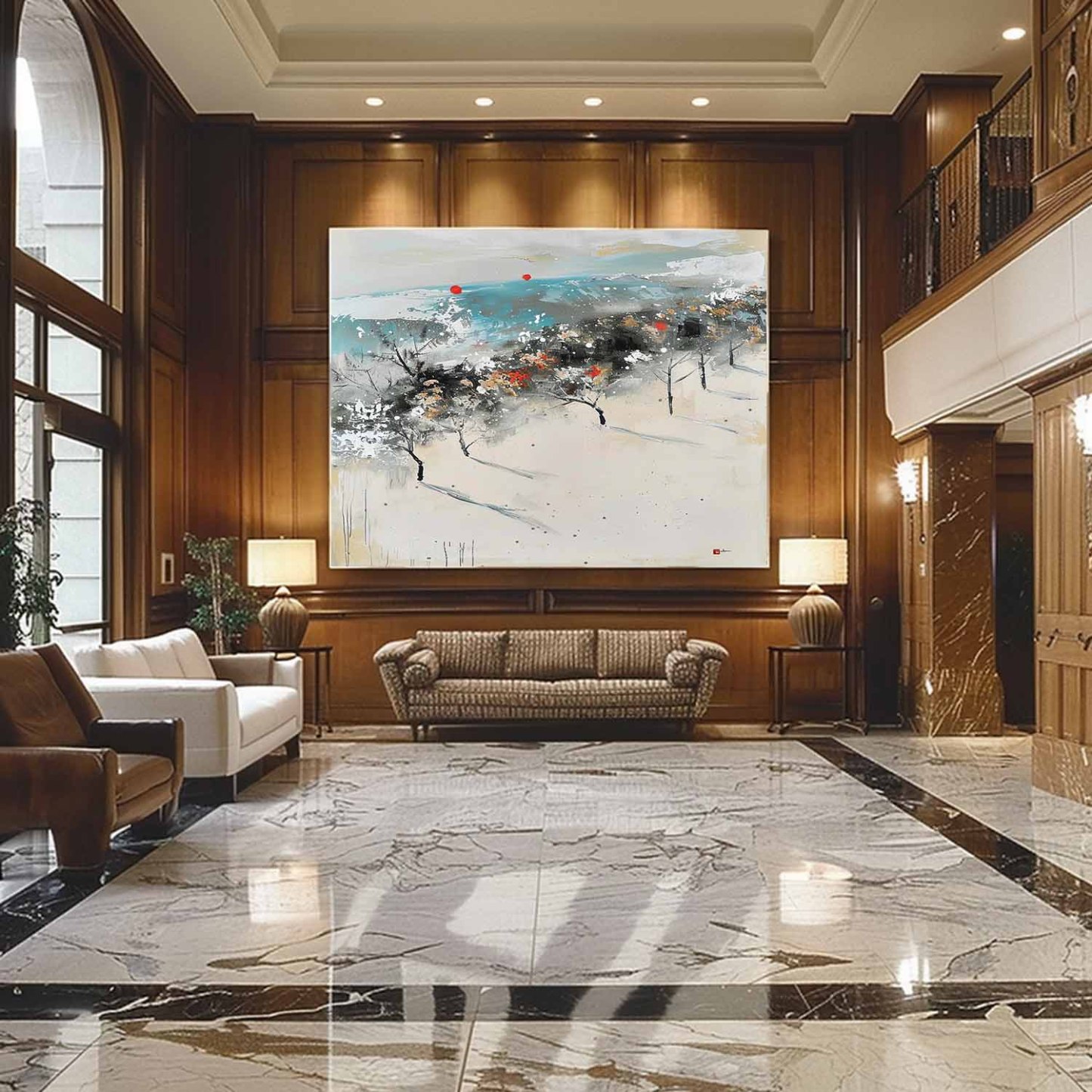 Landscape Art Painting hand-painted #HM1240