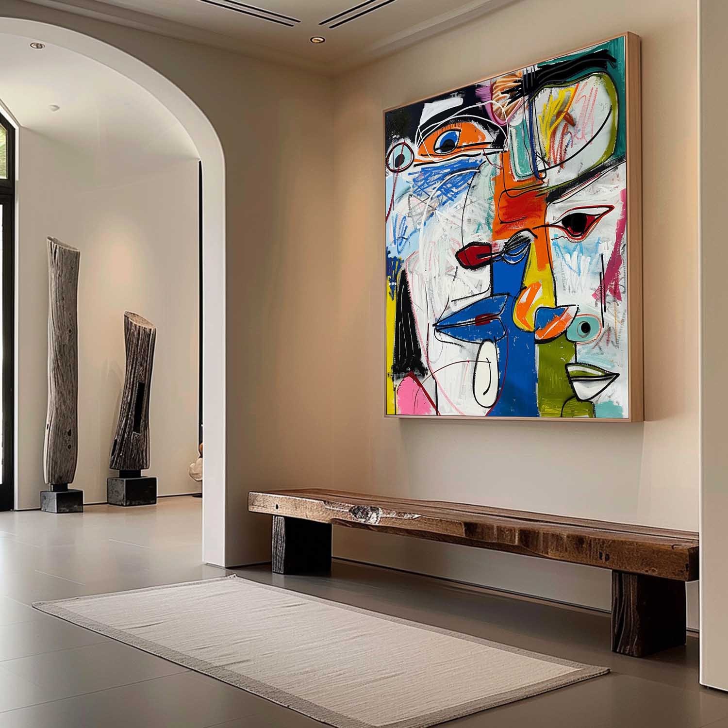 Pop Art Painting hand - painted #HM356-Homemural