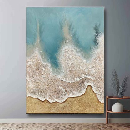 Plaster Art Painting hand - painted #HM710-Homemural