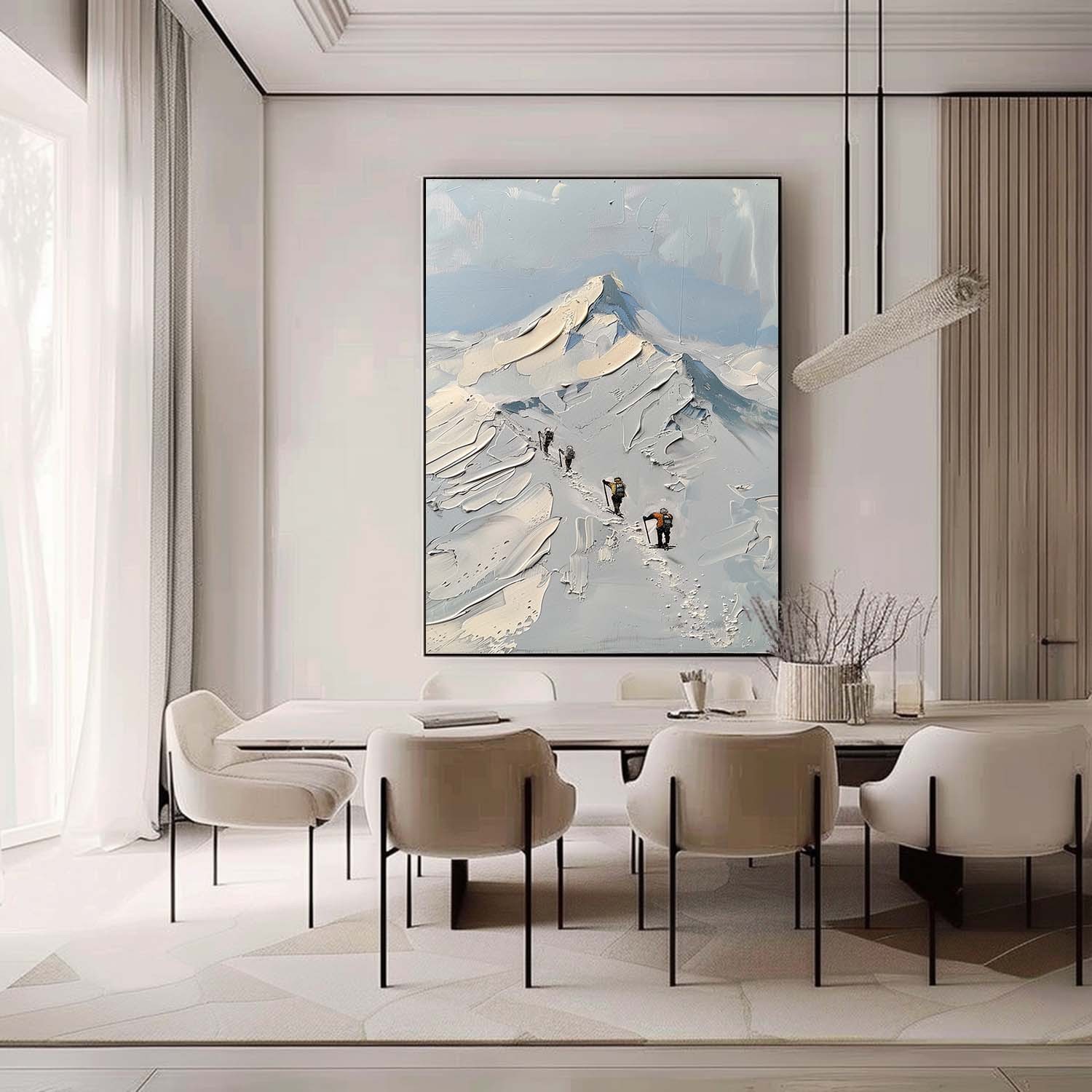 Plaster Art Painting hand - painted #HM405-Homemural
