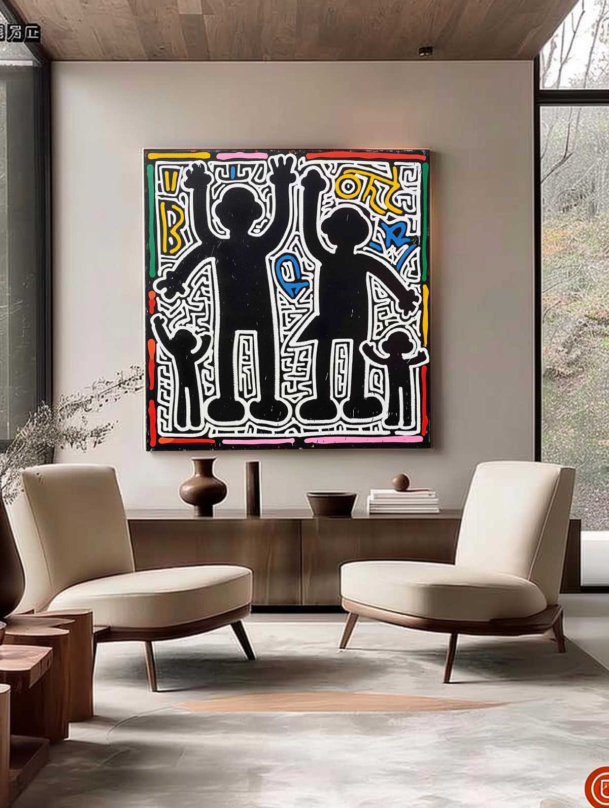 Abstract Graffiti Art Painting hand-painted #HM23