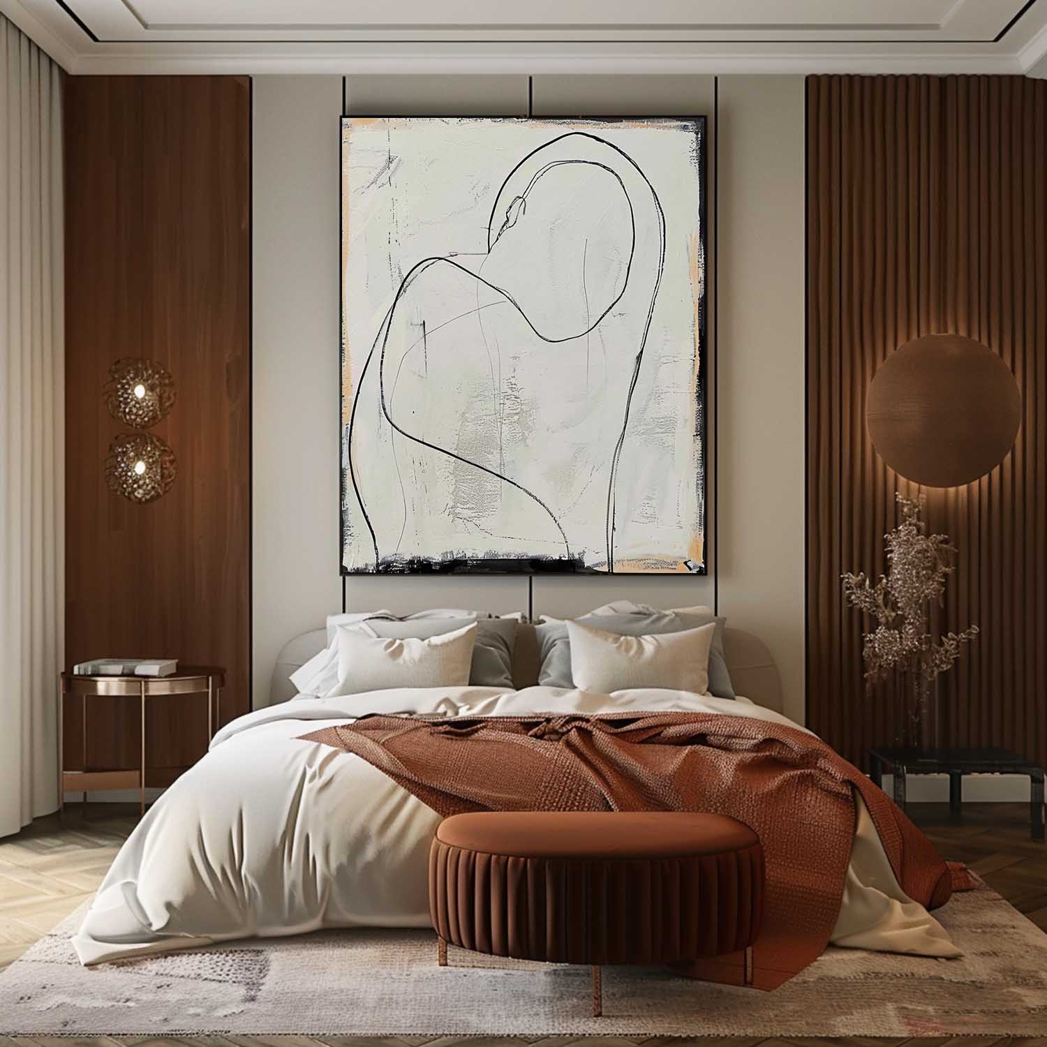 Contemporary Minimalist Art Painting hand - painted #HM141-Homemural