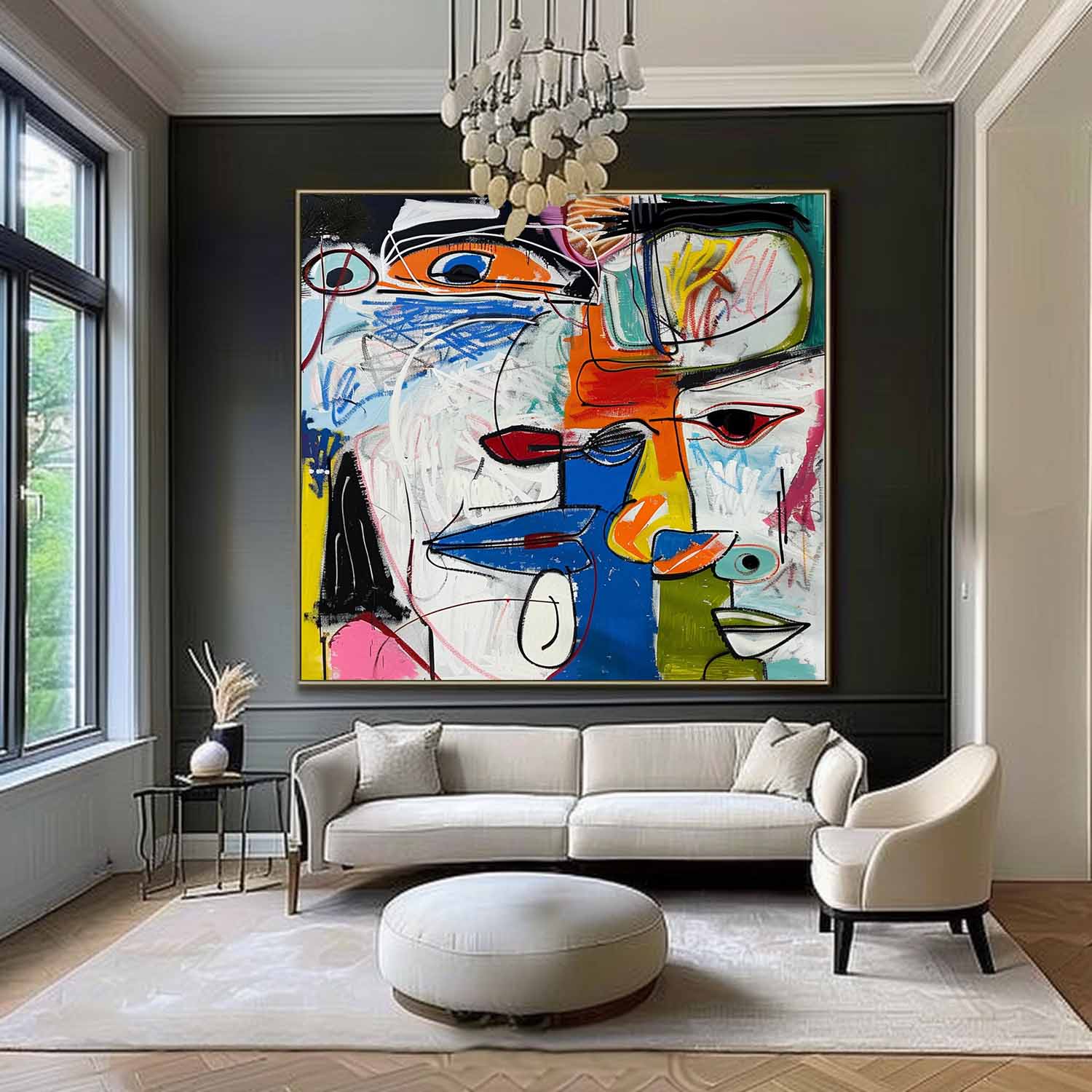 Pop Art Painting hand - painted #HM356-Homemural