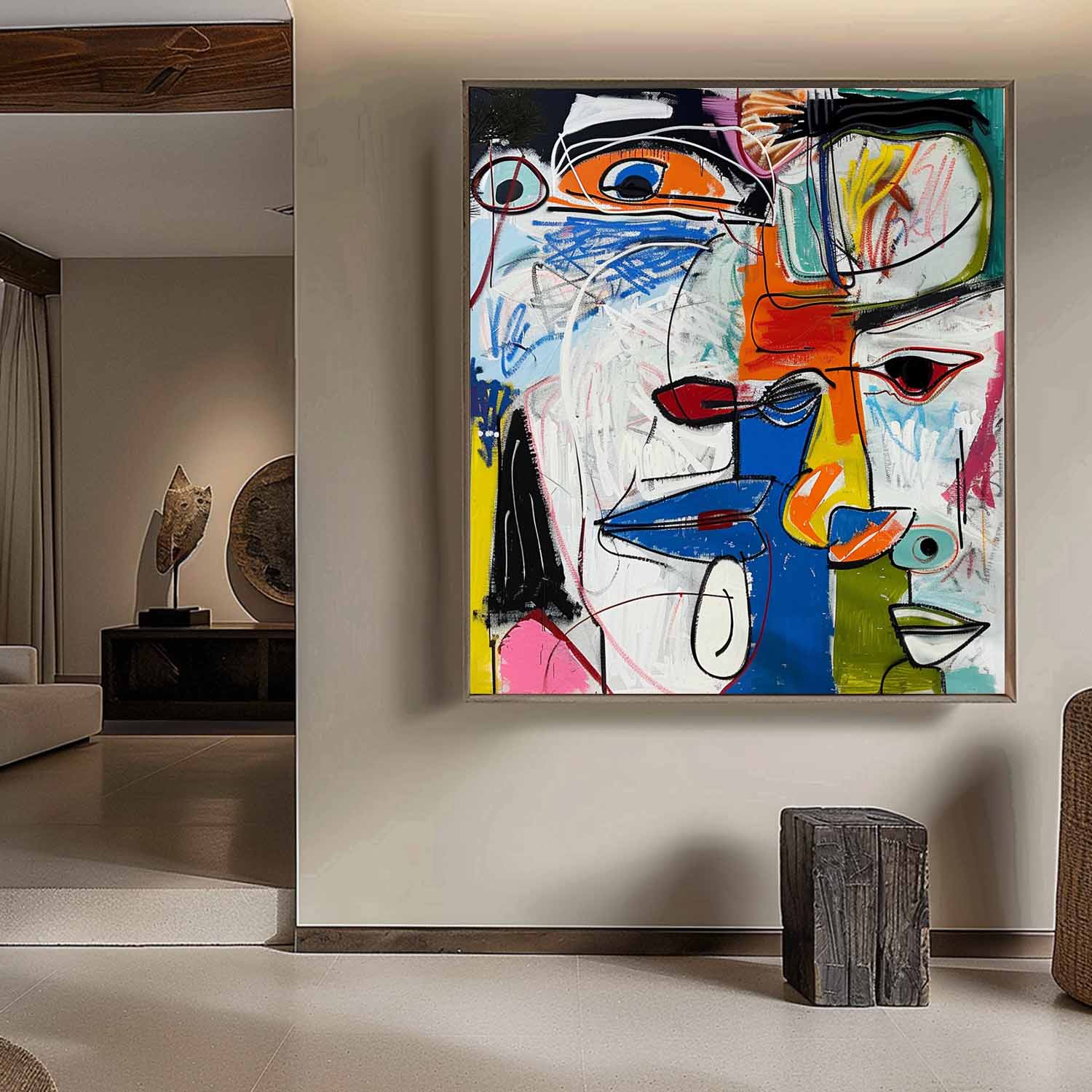 Pop Art Painting hand - painted #HM356-Homemural