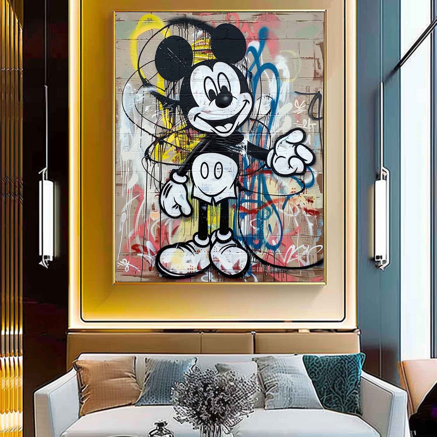 Pop Art Painting hand - painted #HM409-Homemural